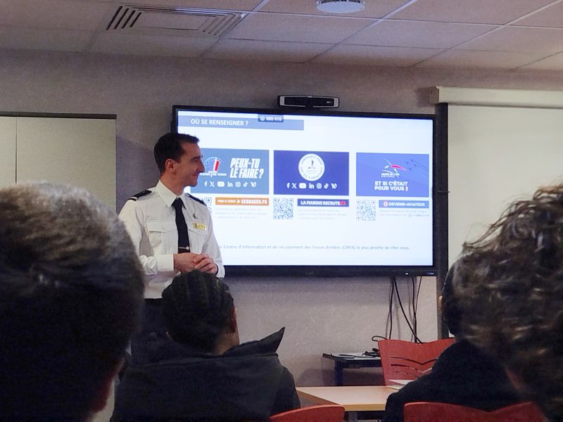 Présentation des métiers de l'armée